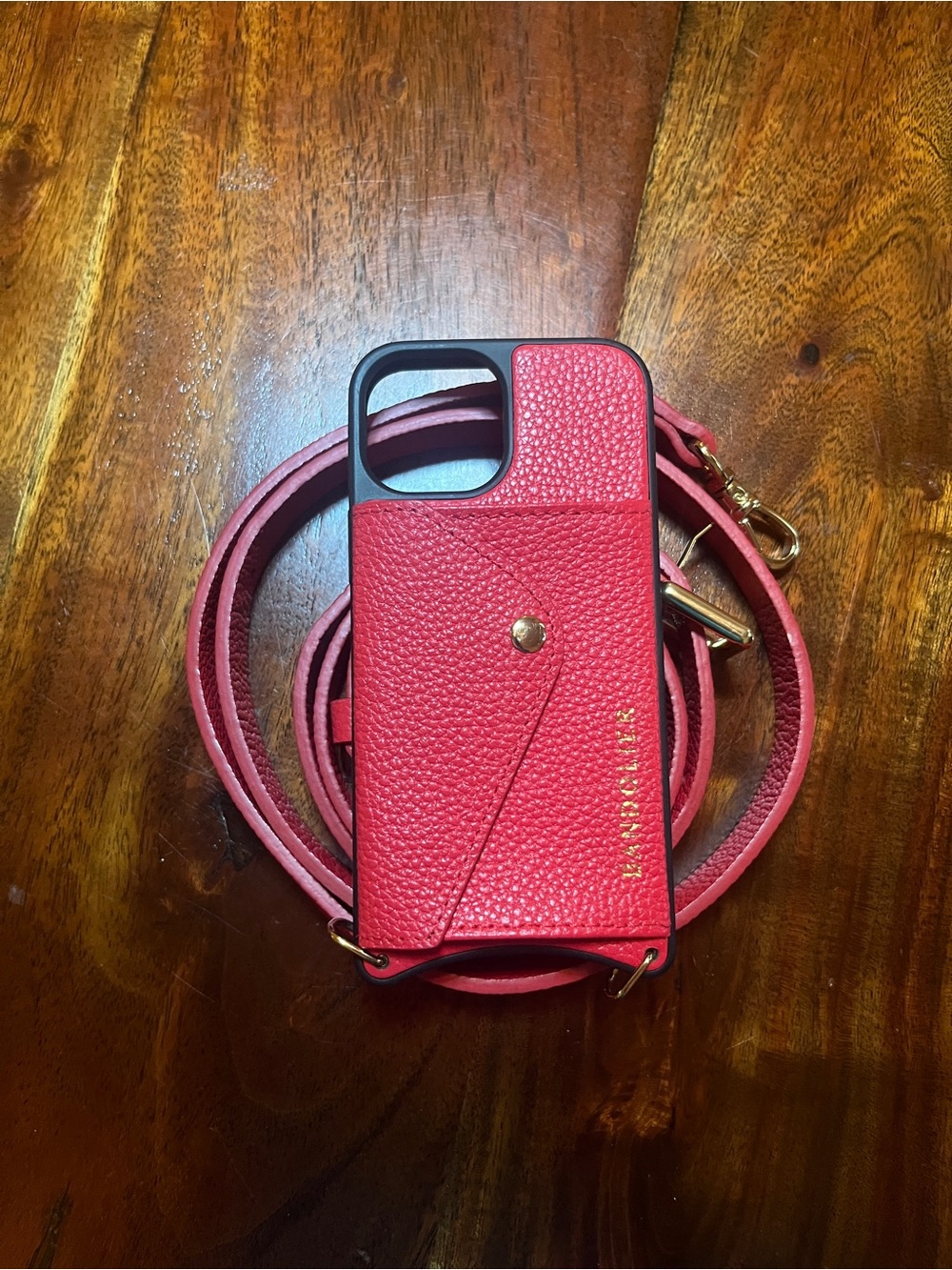 Bandolier Red Crossbody Phone Case with Strap - iPhone 13 mini - Picture 7 of 8